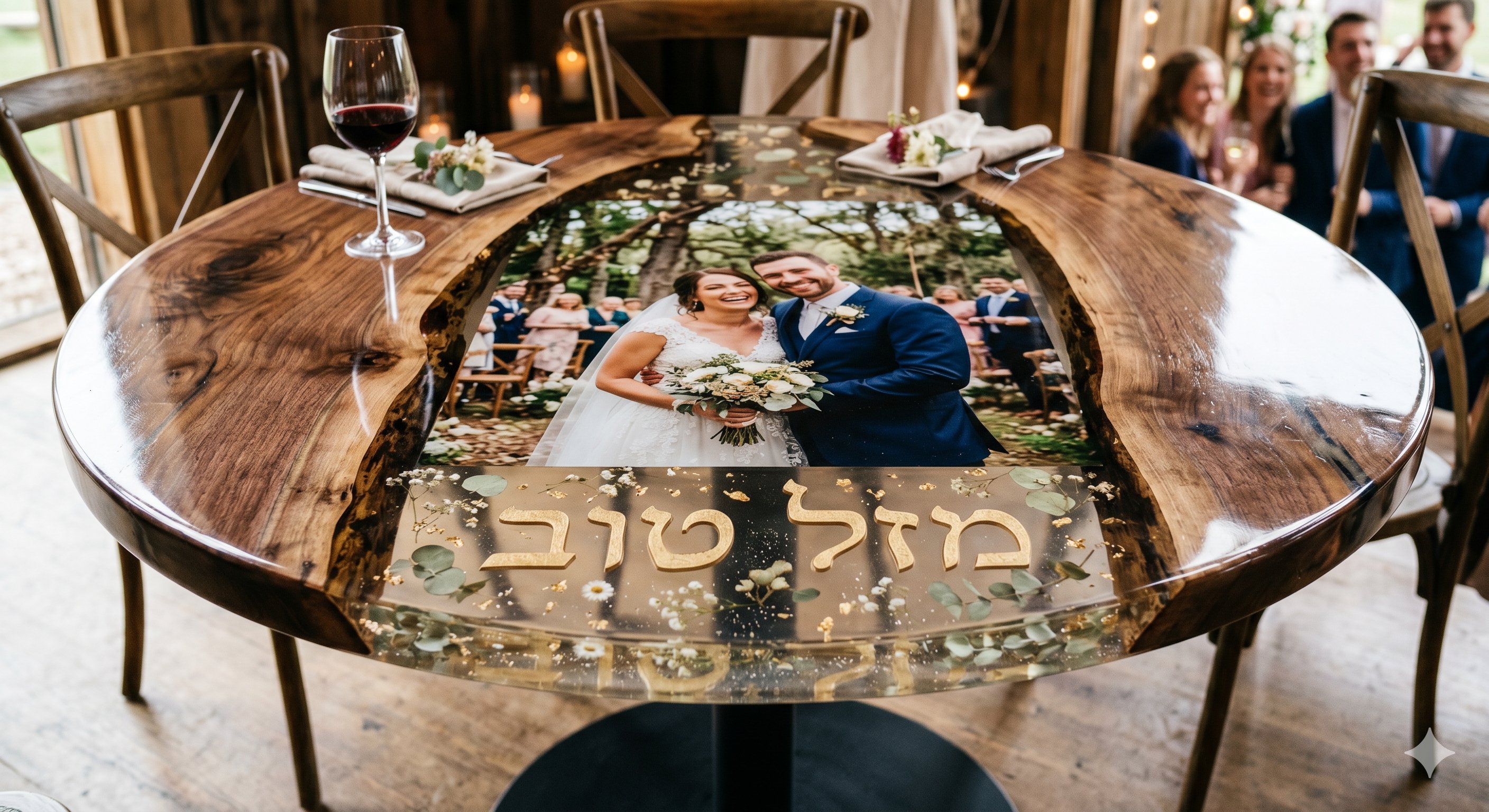 מתנה לחתונה ובר מצווה אפוקסי