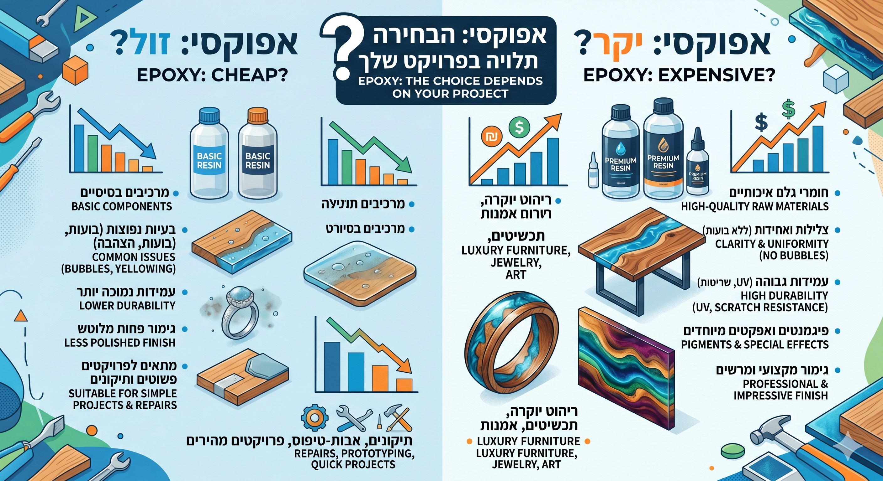 אפוקסי זול מול יקר